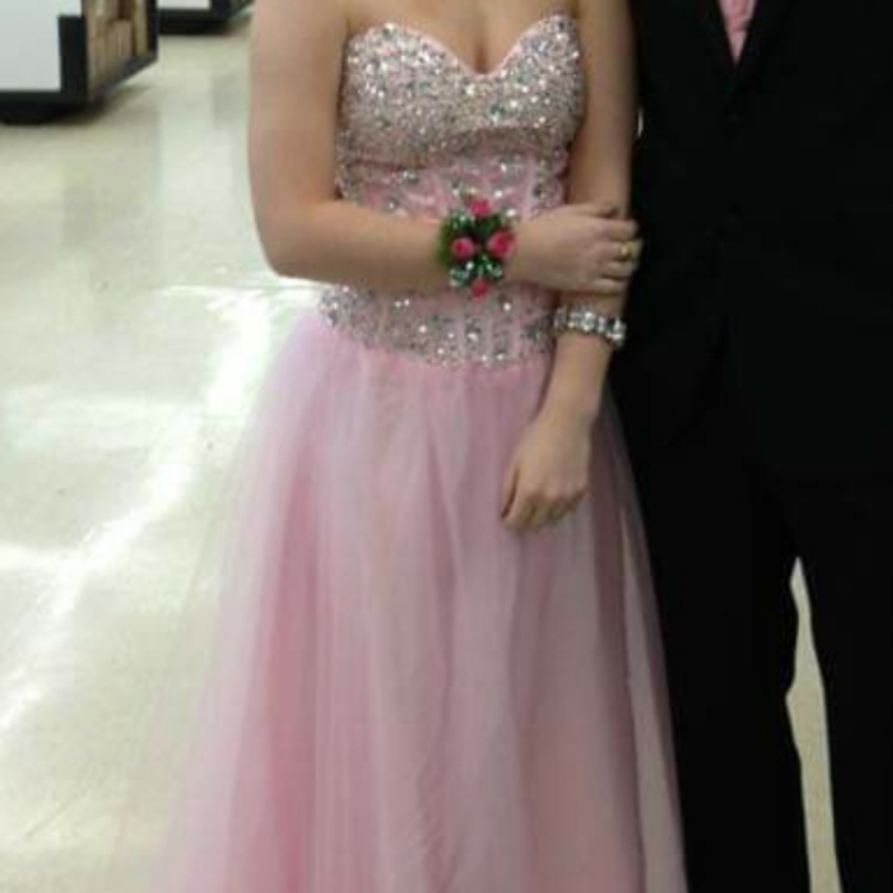 Pink corset gown